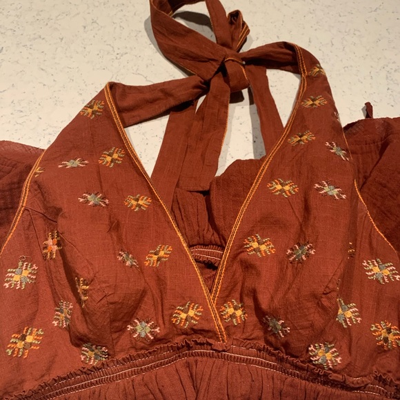 Free People Embellished Embroidered Halter Top - Picture 7 of 7